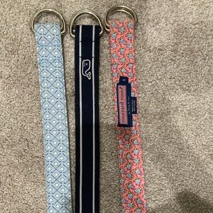 Three Vineyard Vines belts